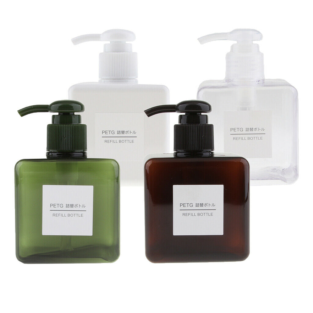 4pcs 250ml Foaming Soap Dispenser Cosmetic Containers Pump Bottles