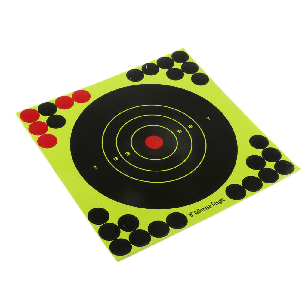 10pcs/set   Shooting Target Self Adhesive Target 20x20cm/8''x8''