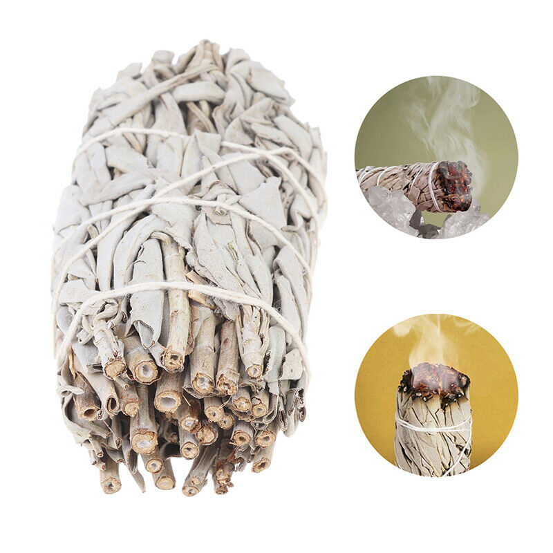 9cm 45g White Sage Smudge Stick Herb House Cleansing Negativity RemovalMBUS FG