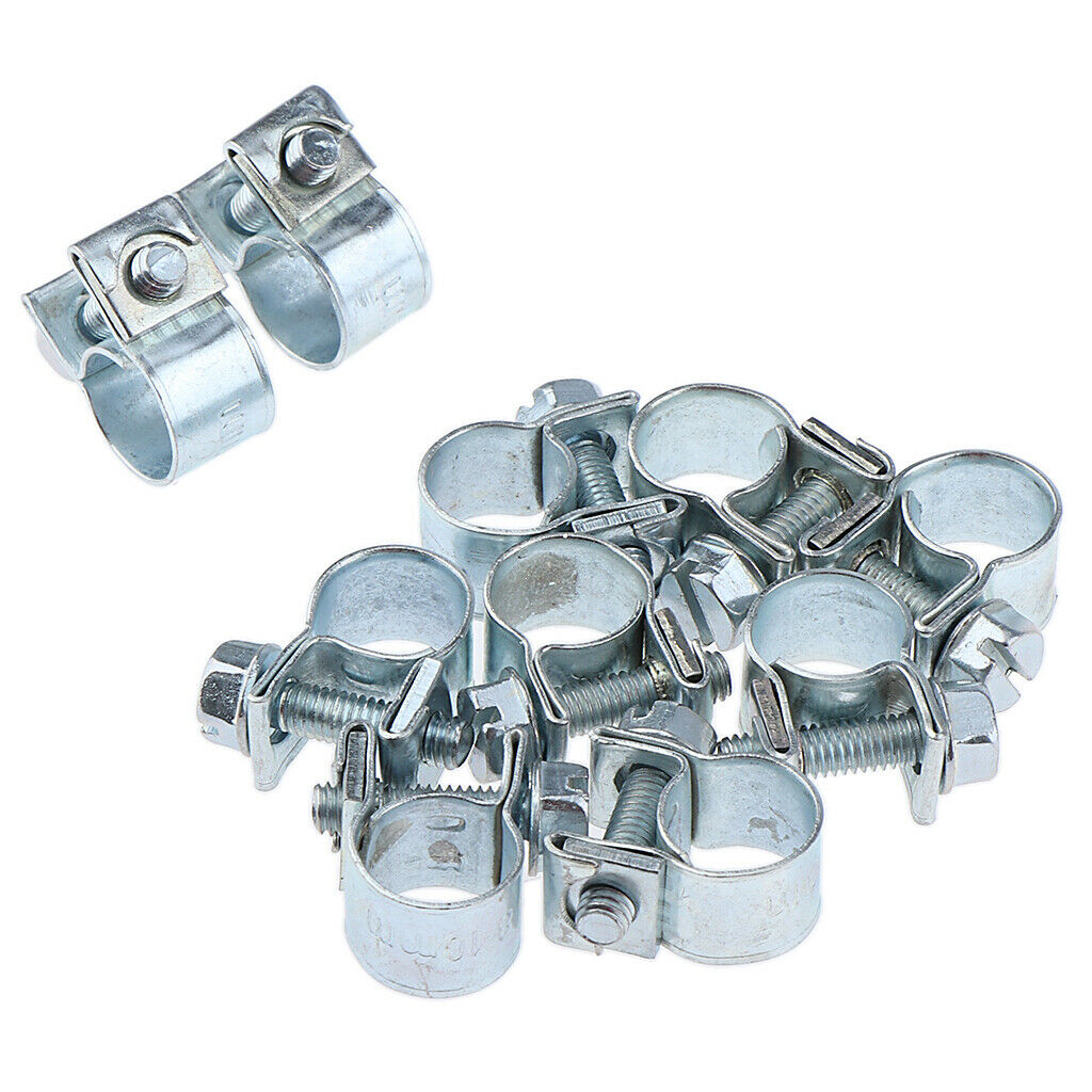 Set of 20 Injection Style Hose Clamps Hose Clip Assortment Kit For Petrol