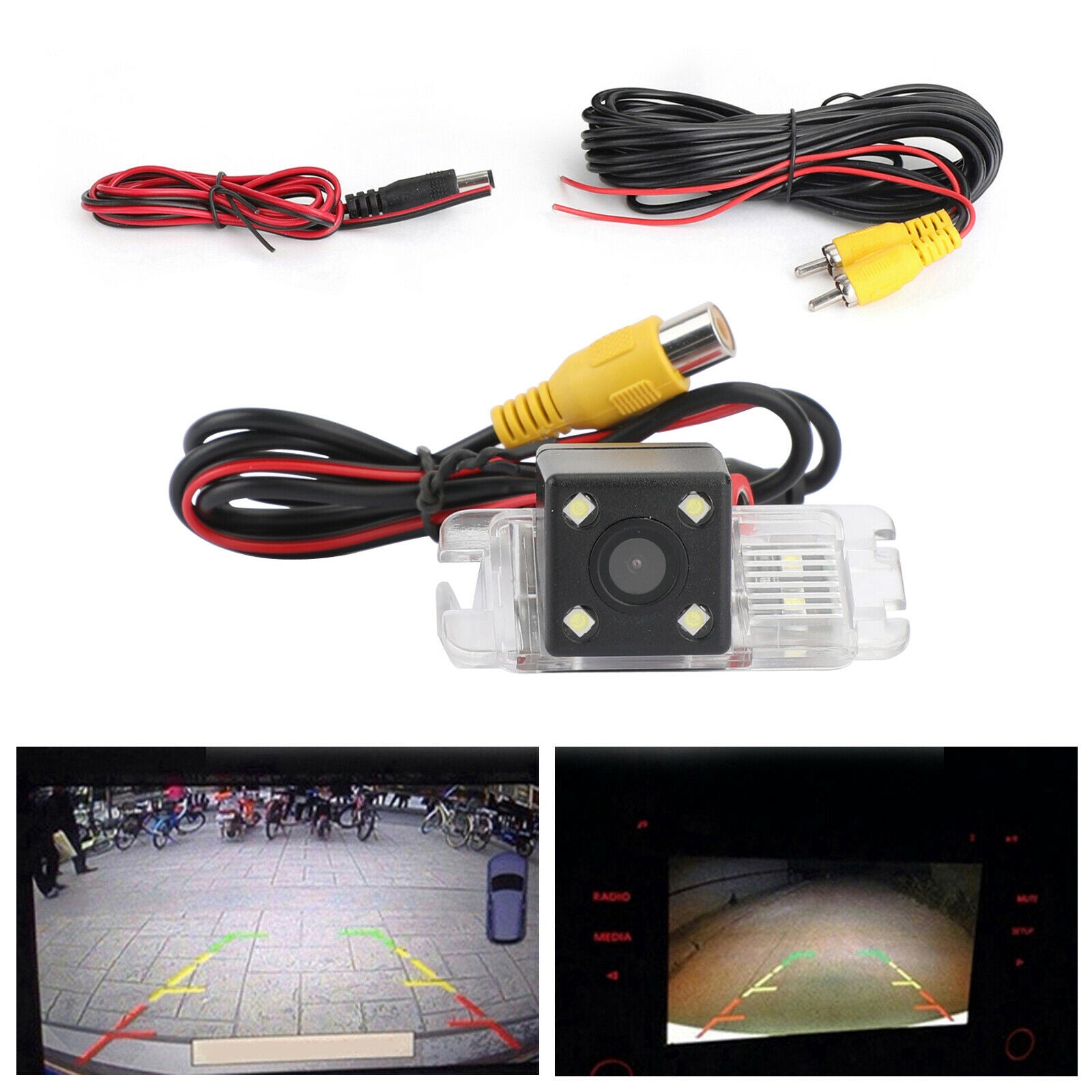 Car 4LED Reverse Backup Camera Fit For FORD MONDEO/FIESTA/FOCUS S-Max B5