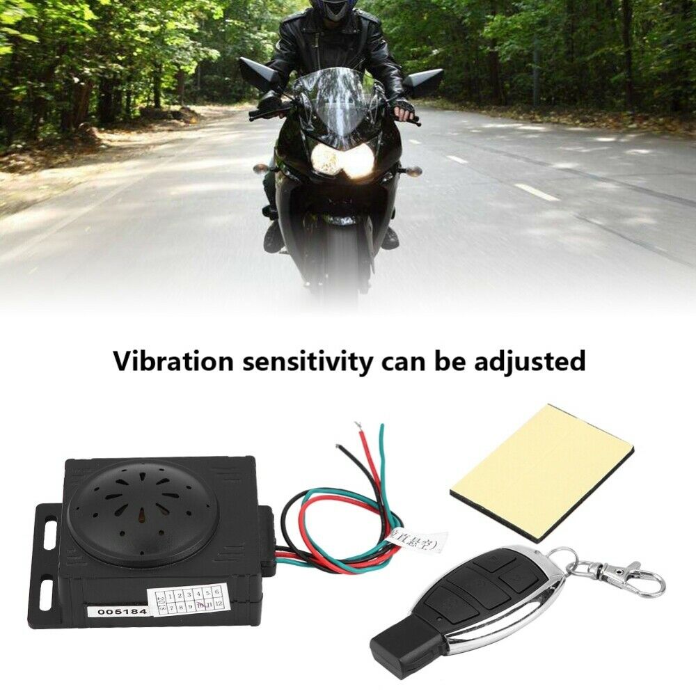 9-16V Universal Motorcycle Alarm System Anti-theft Security Start Control Remote