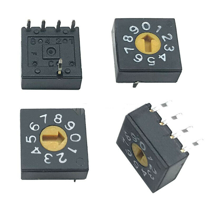 1pcs ERD28-10R rotary dial switch 0-9 PCB encoder 8421C Positive Code 4:1