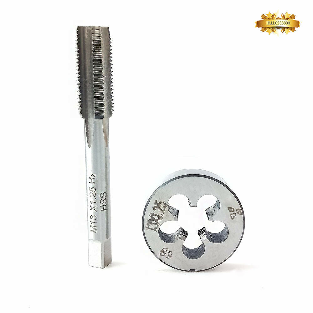 M13×1.25 HSS Tap And Die Set,Thread Tap + Round Thread Die Right Hand HSS Taper