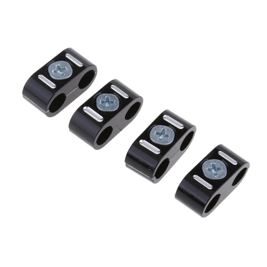 4x Dual Brake Throttle Cable Clamp Separator Wire Spacer Holder Organizer
