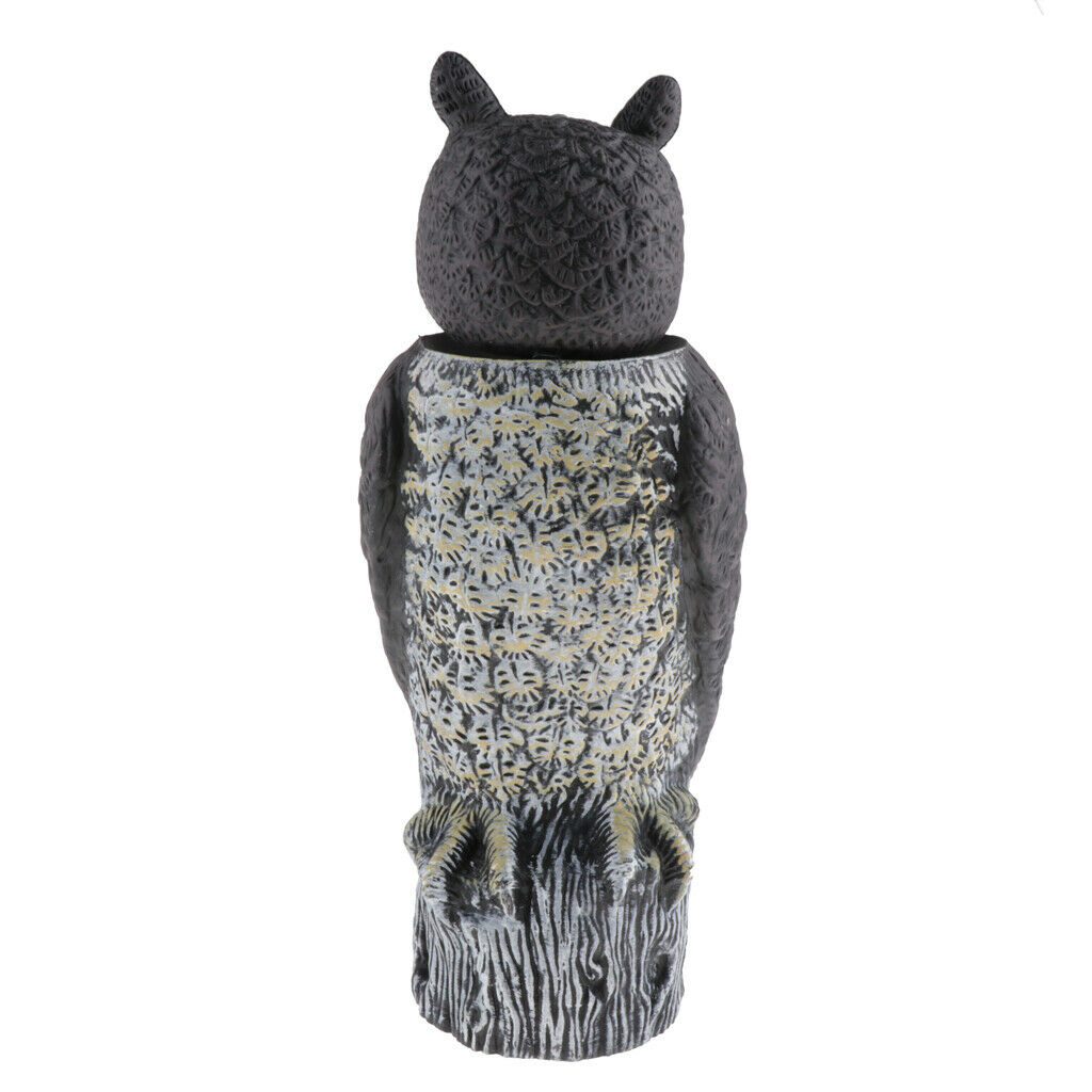 1 Piece Realistic Owl Decoy Statue Hand-Painted Garden Protector, Scares Away