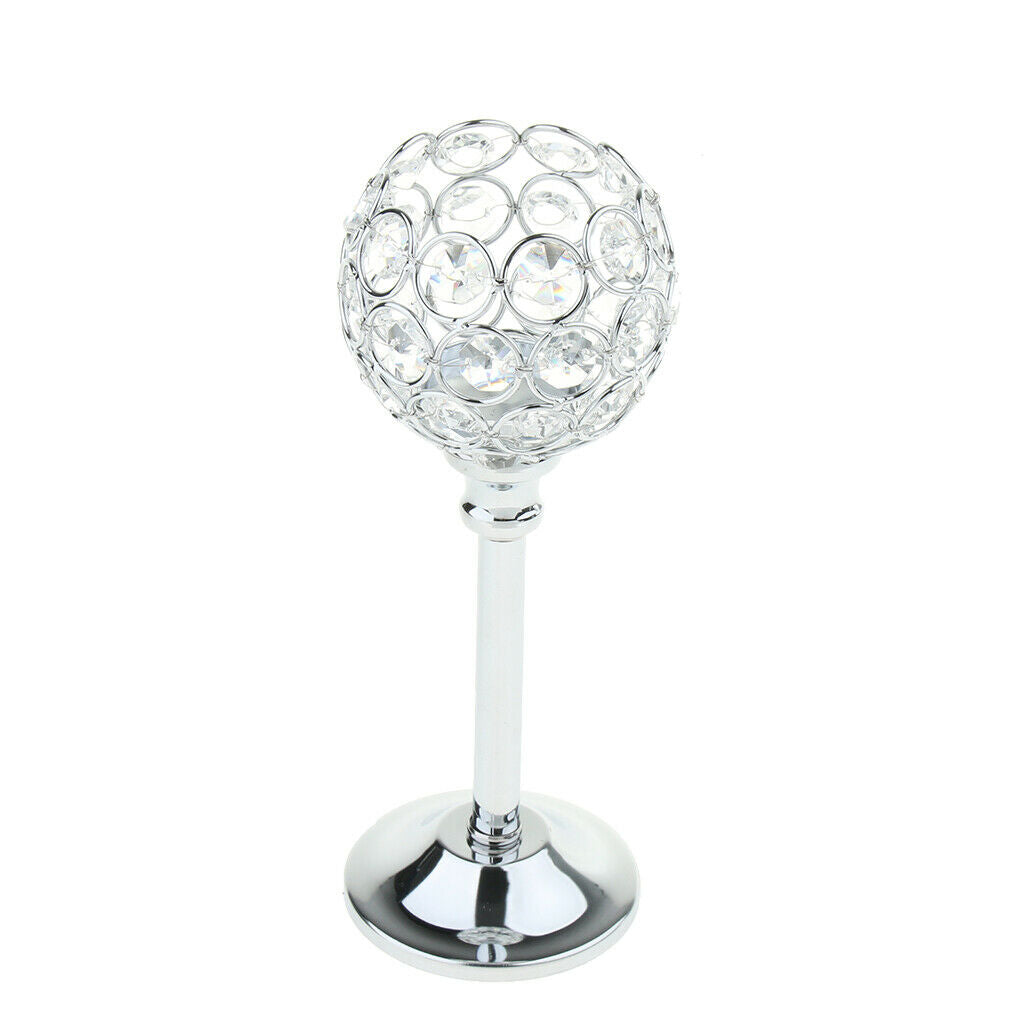 2pcs Mosaic Crystal Wedding Present Candlestick Candle Tea Light Holder Stand