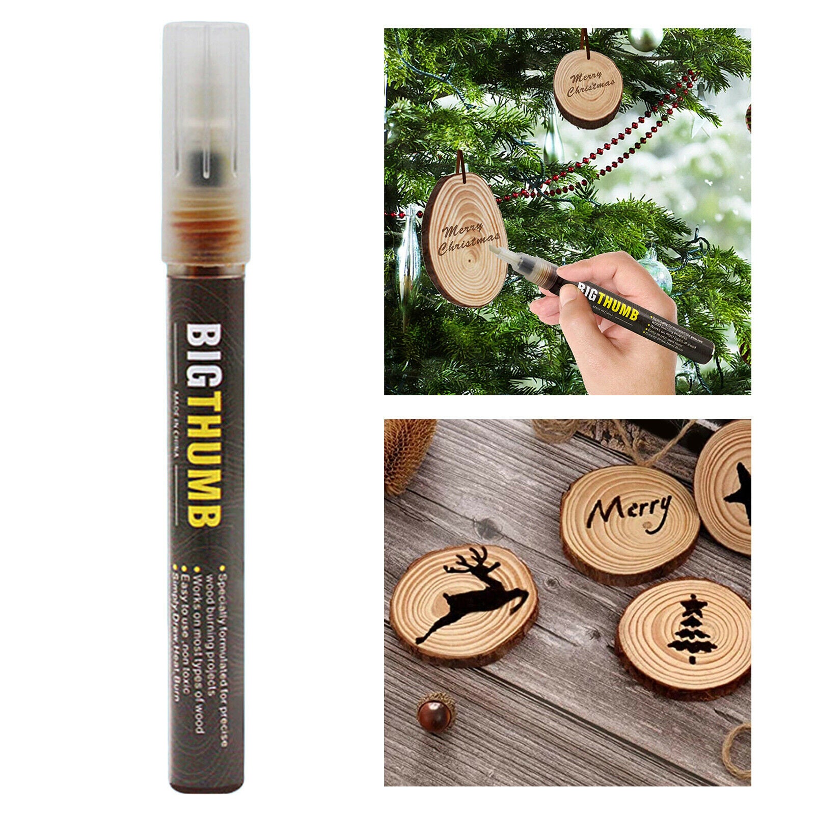 Safe Scorch Marker DIY Projects Easy Use Safe of Chemical Wood Burning Pen