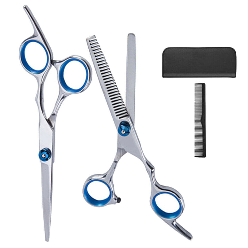6" Hair Cutting Hairdressing Thinning Shears Scissors Haircut Tools w/ Comb