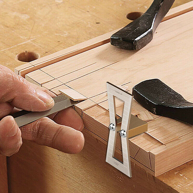 Dovetail Marker, Hand Cut Wood Joints Gauge Dovetail Guide Tool with Scale, DoW5