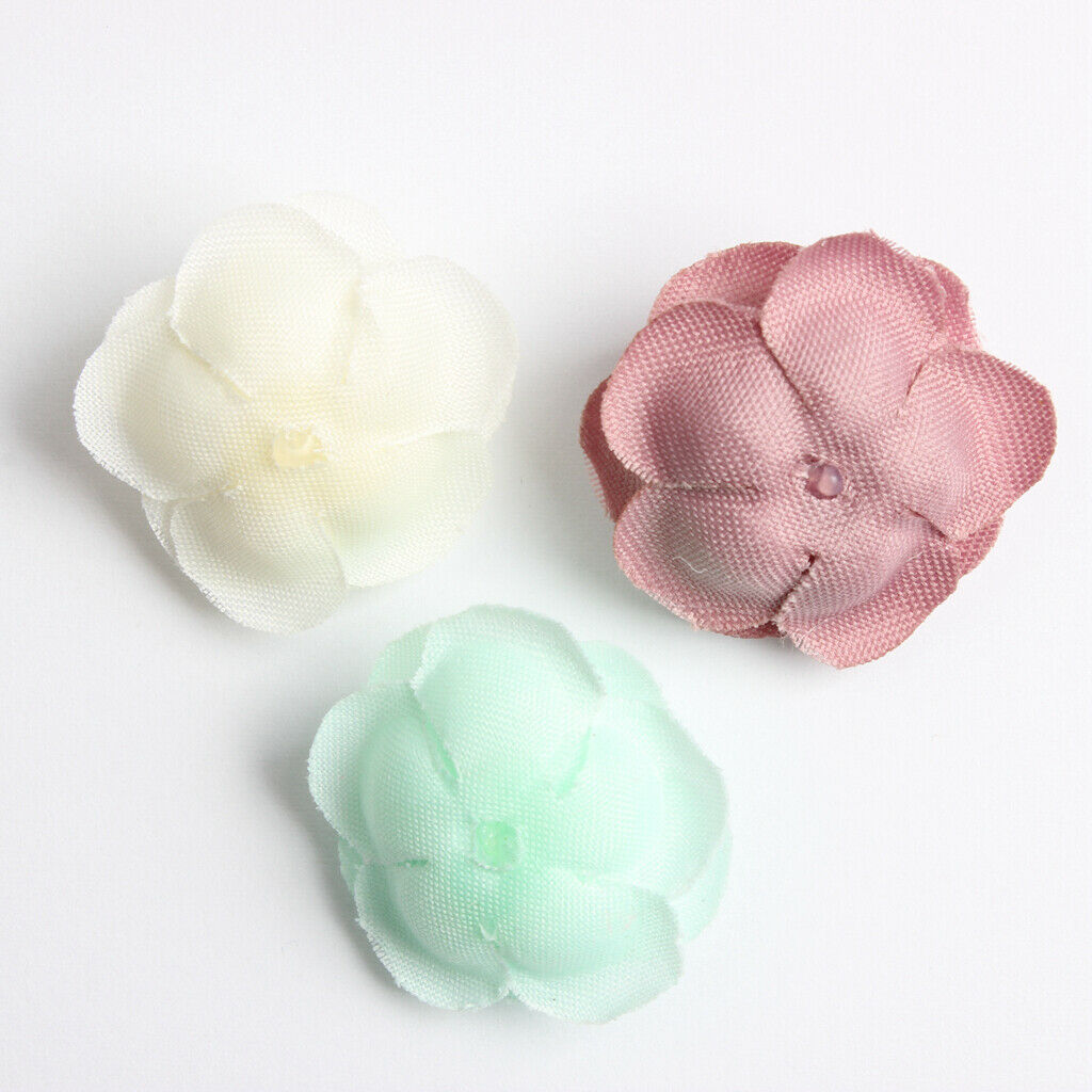 20pcs Multi Colors Artificial Silk Rose Flower Heads