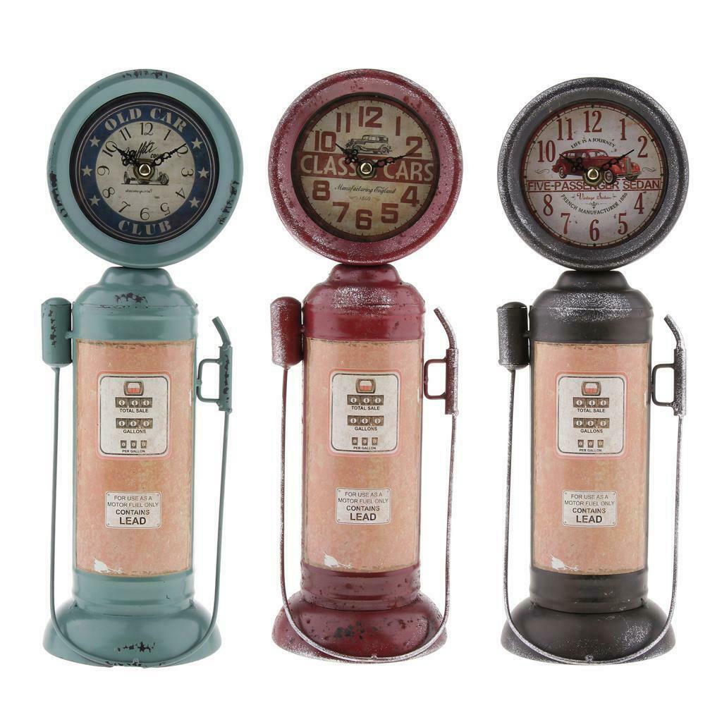 Creative Clock Retro Clock For Home Bedroom Living Room Office Decor Blue