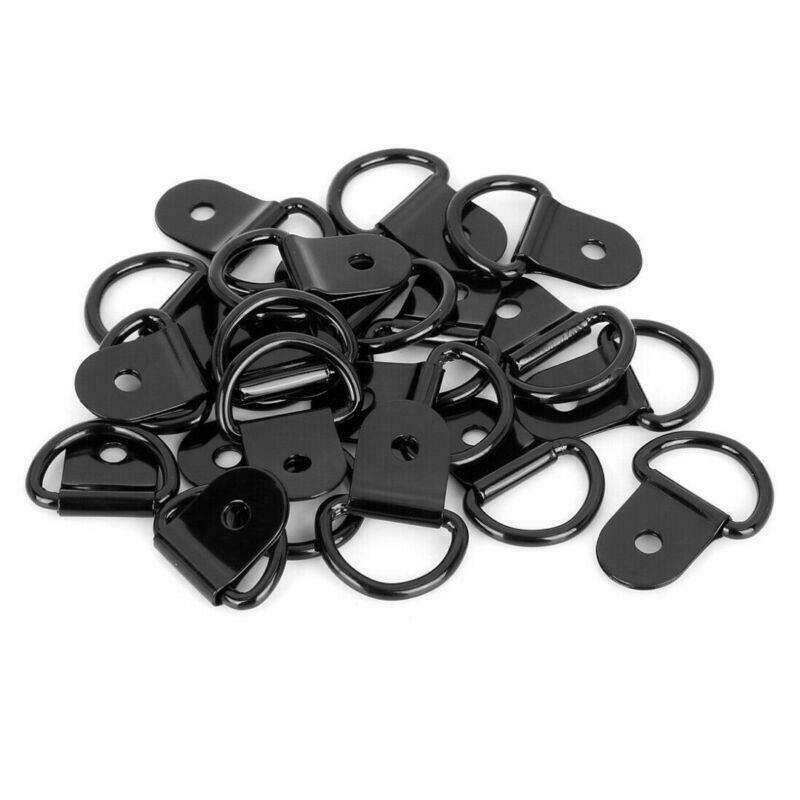 20PCS D Shape Tie Down Rope Buckle Anchors Ring for Car Truck Trailers RV Boat