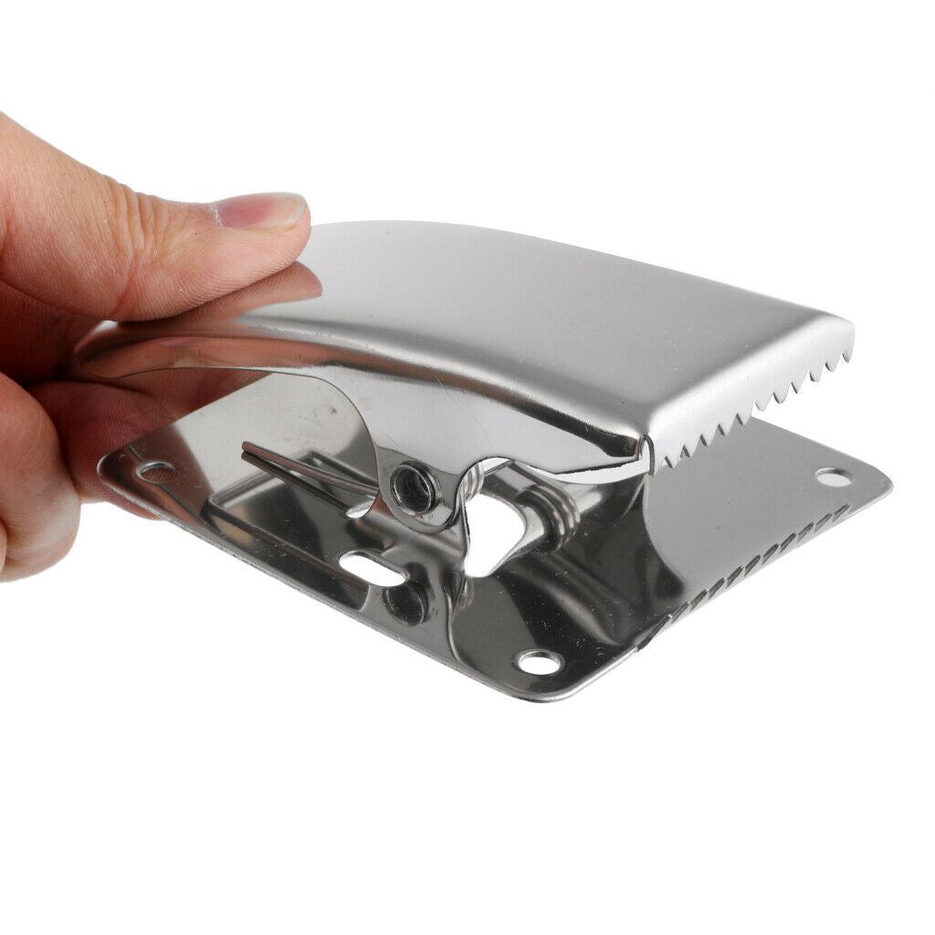 Stainless Steel Heavy Duty Clamp Fix Repair Clip Fish Tail Clip for Fillet Board