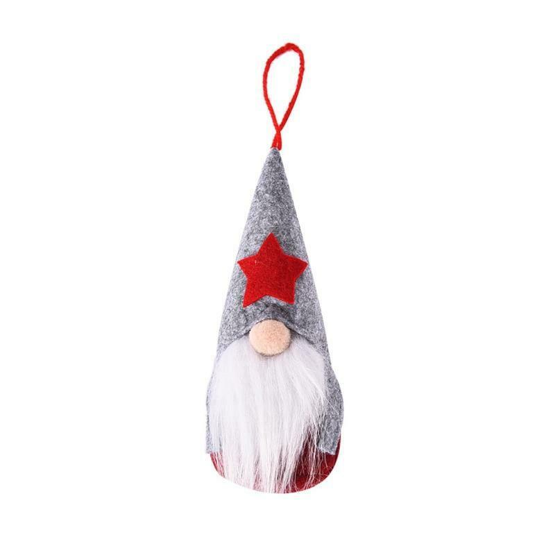 3pcs Christmas Tree Hanging Gnomes Ornaments Swedish Handmade Plush Gnomes