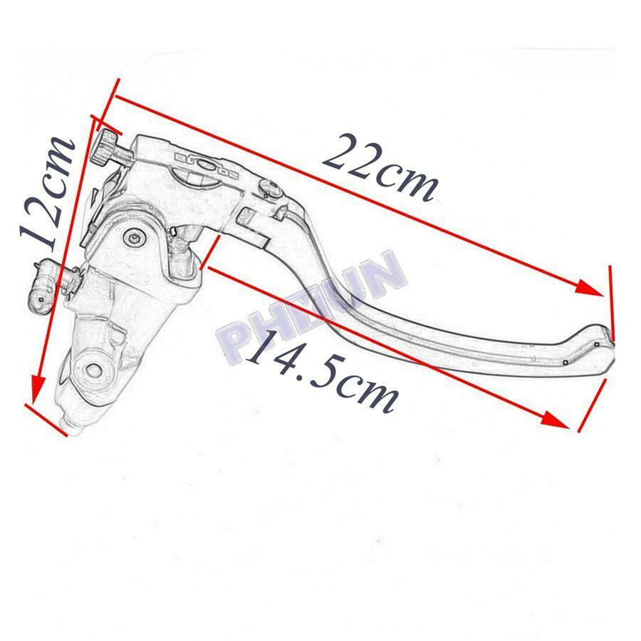 7/8'' Motorcycle Cable Clutch Master Cylinder Hydraulic Brake Clutch Pump Left