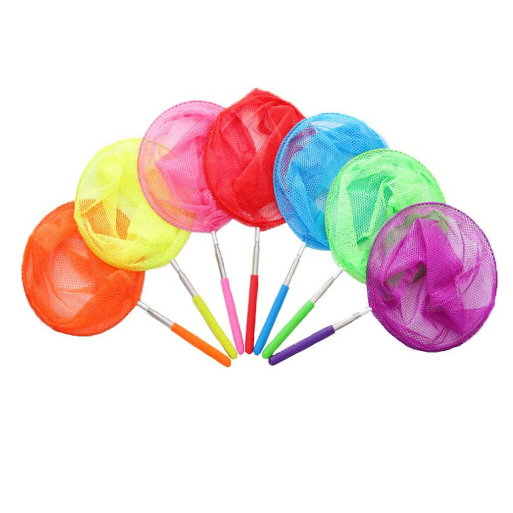 Set of 3 Kid Telescopic Butterfly Fishing Net Extendable Outdoor Exploration