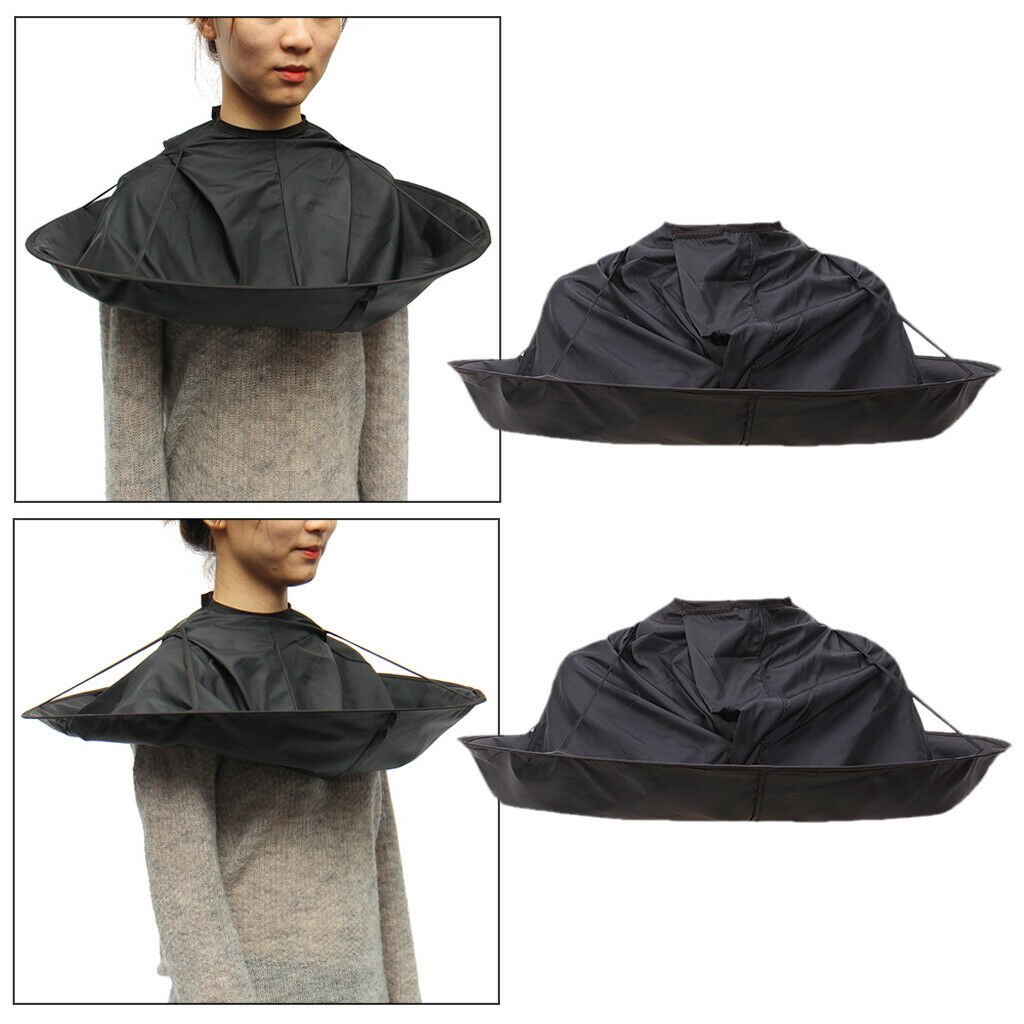 2x Professional Hair Cutting Cape Hair Catcher Umbrella Cloak Salon Barber