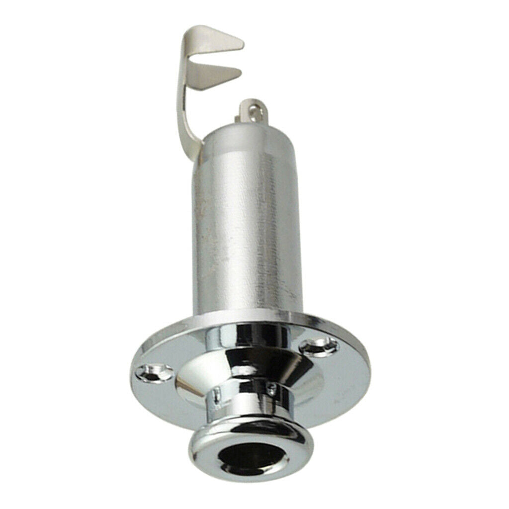 2 x 1/4" End Pin Output Input Jack Strap Lock Socket for Electric Guitar
