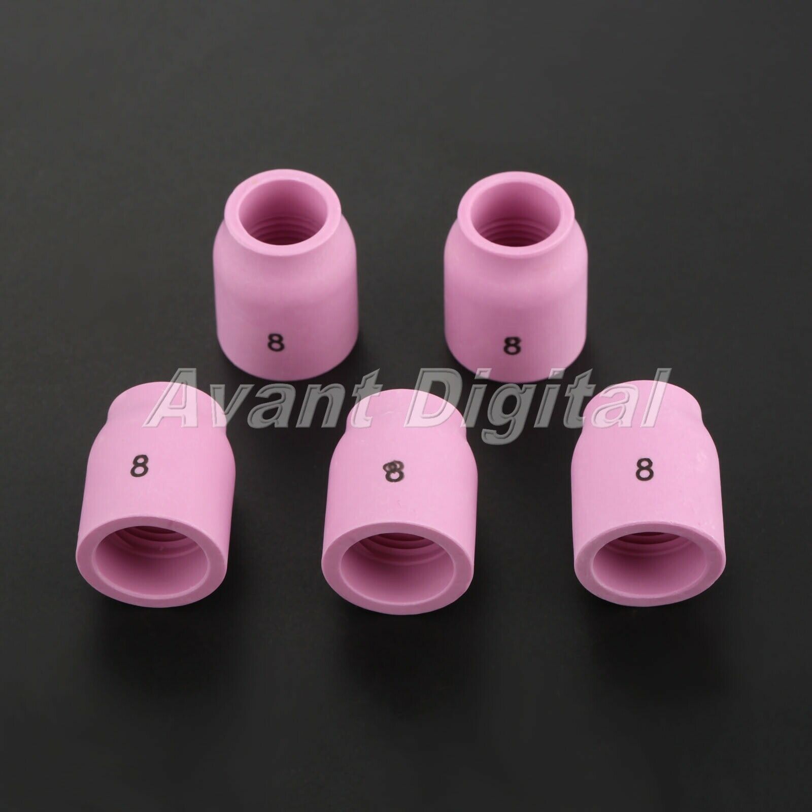 5PCS TIG Welding Ceramic Cup 53N61S #8 for Torch 9 20 25 1/2" Orifice Accessory