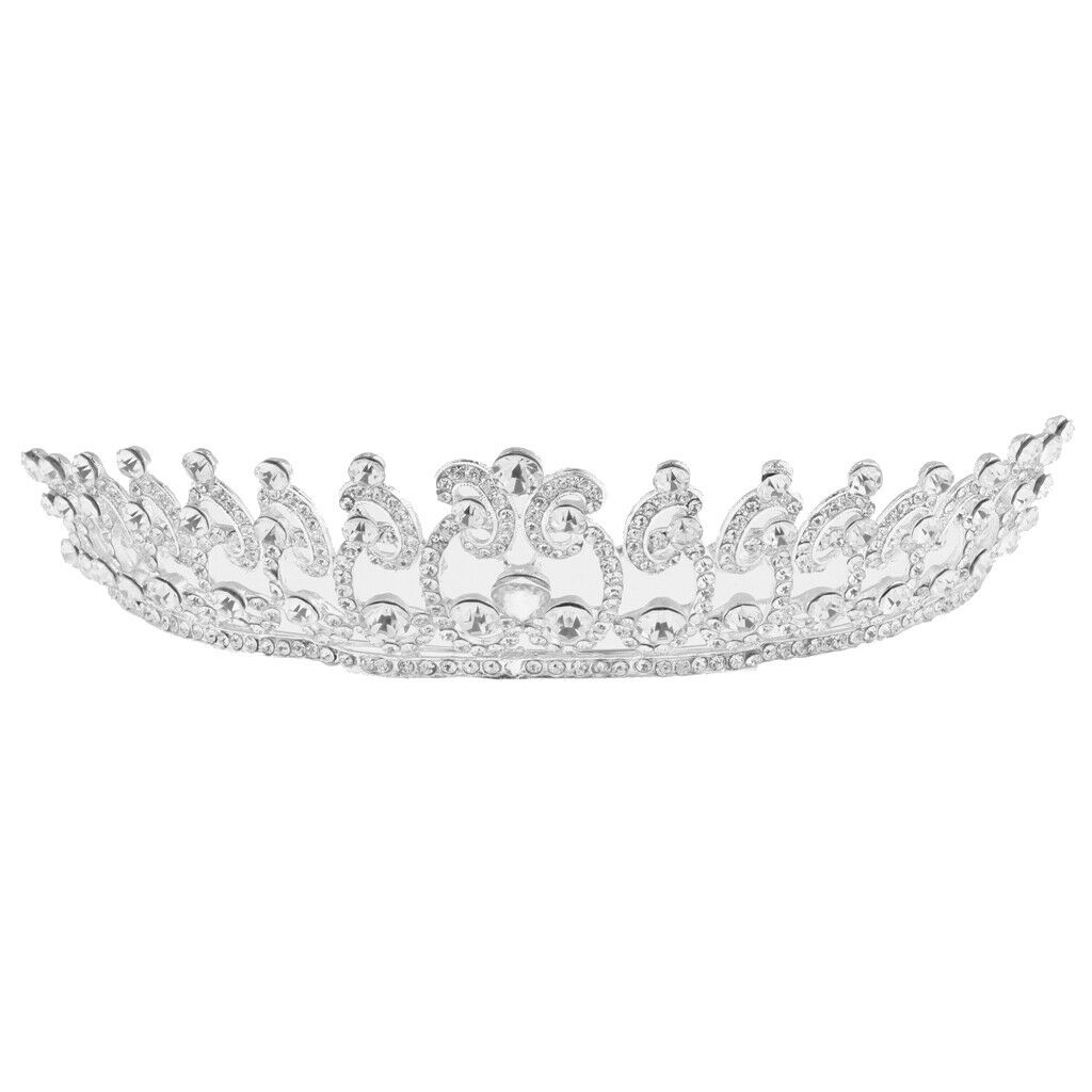 Fashion Tassel Bridal Tiaras Crystal Hairpin Sliver Princess Crown Hair Hoop
