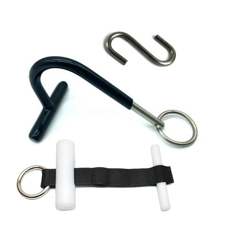 Nylon + Alloy Hail Strap S Hook Crowbar Hanger Kit For Auto Car SUV Dent Repair