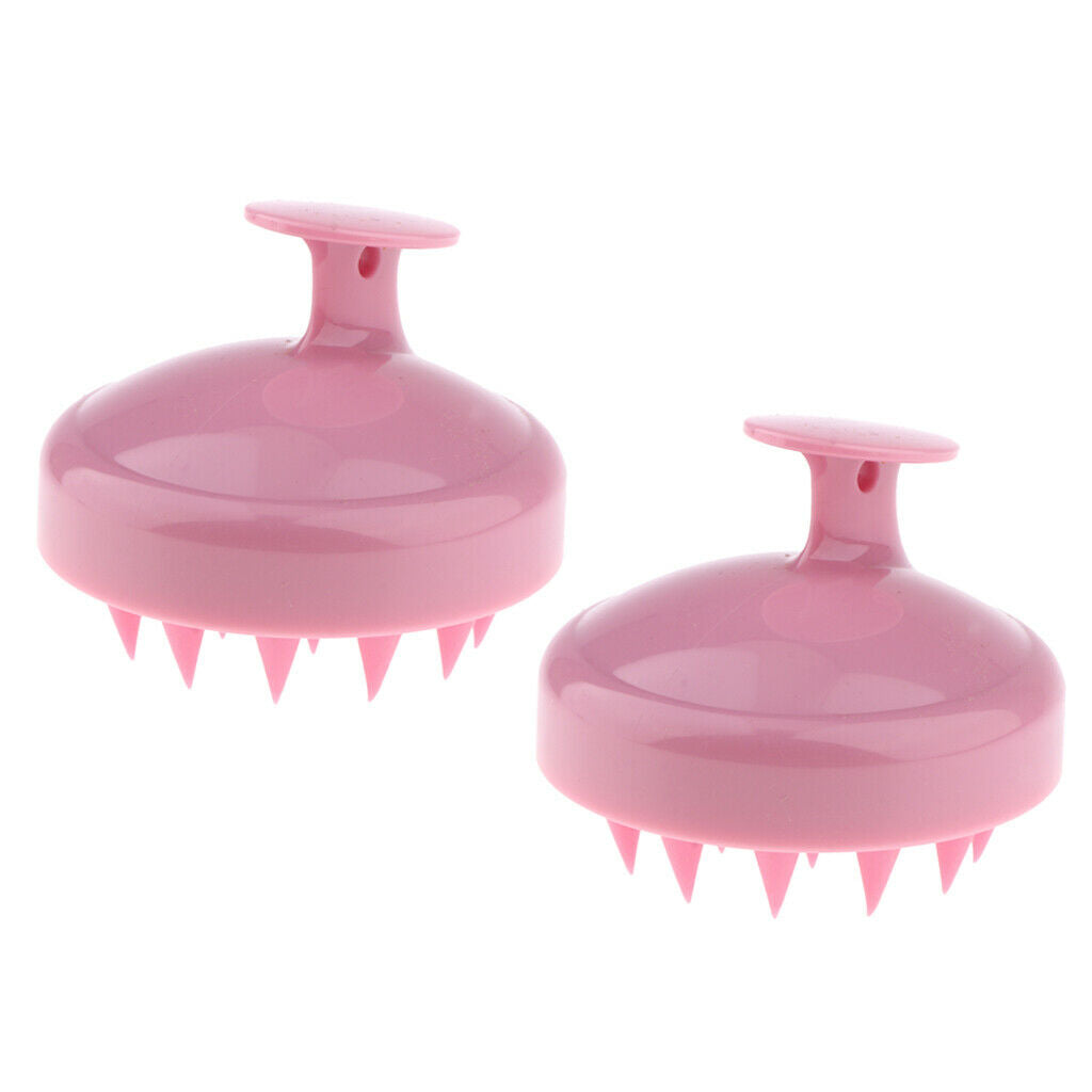 2 Pieces Manual Scalp Massager Shower Scrubber Brush For Deep Cleaning