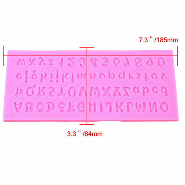 Silicone Molds Alphabet Number Cake Chocolate Fondant Decorating Baking Molds