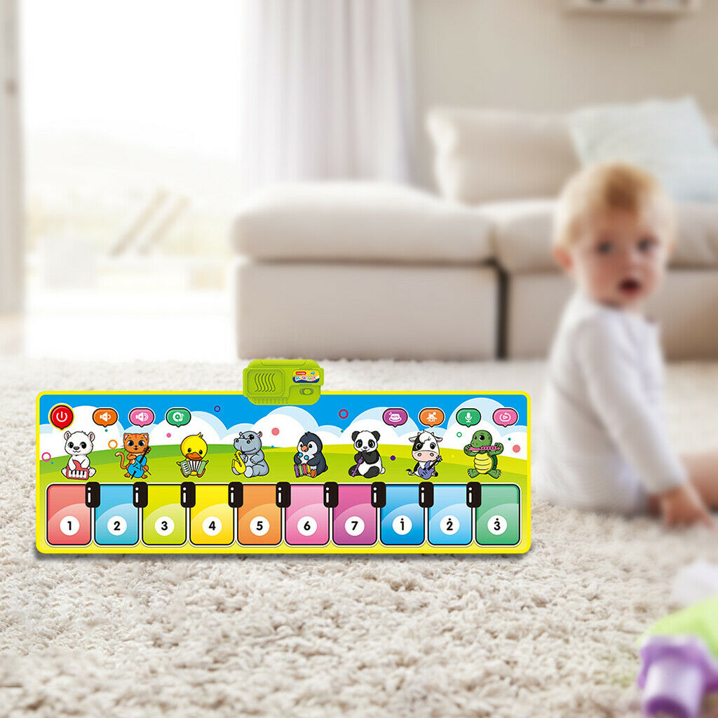 Piano Play Mat Blanket Carpet Playmat Early Developing MatToys for Girl