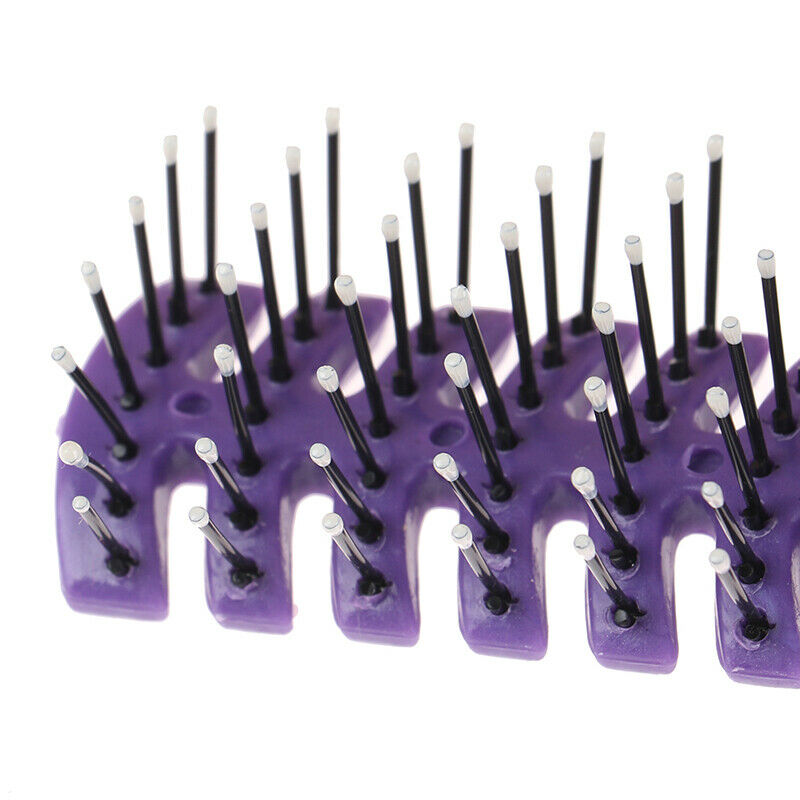 Men Plastic Vent Hair Brush Comb Anti-Static, Massage Hair Care Ribs CombB M Kt