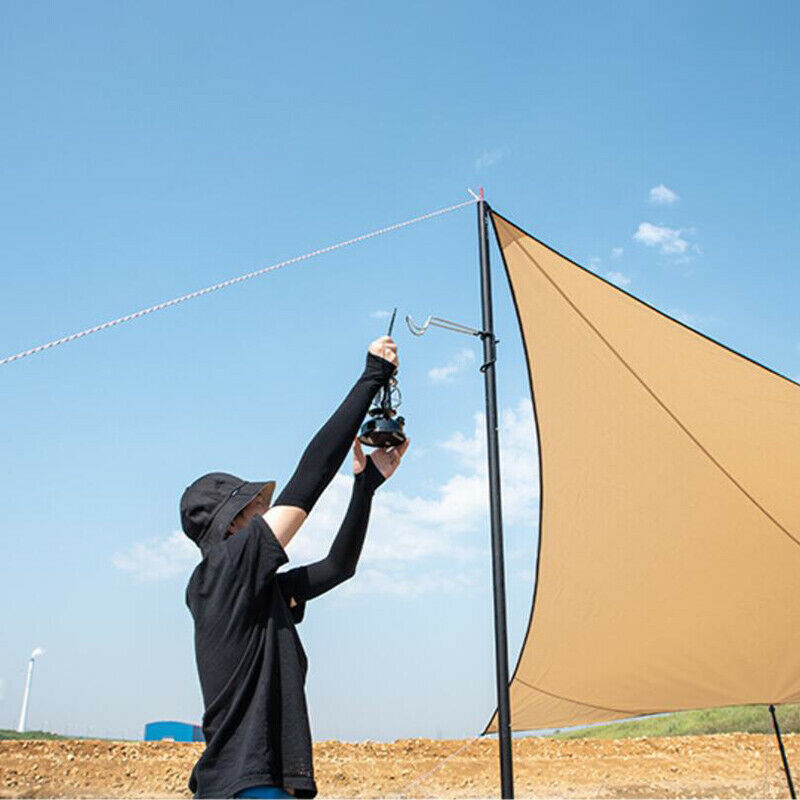 Portable Tent Pole Lamp Holder Hook Outdoor Camping Fishing Light Hanger Too CH