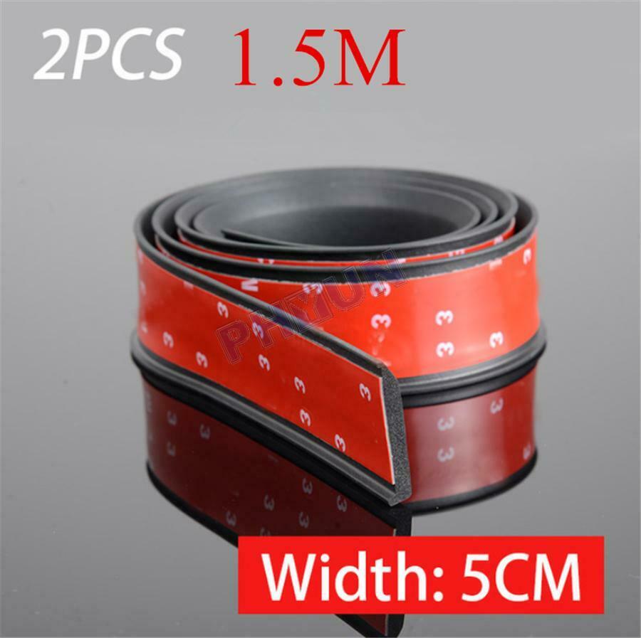 59''*1.97'' Car Wheel Eyebrow Extension Protector Arch Extenders Black Universal