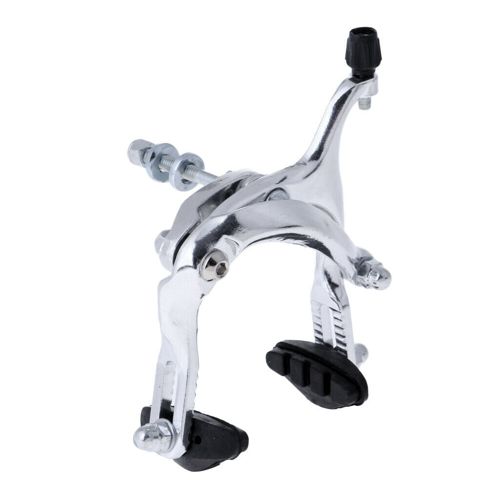 2x Polished Racing Bike Front Rear Brake Caliper C Brake For BMX