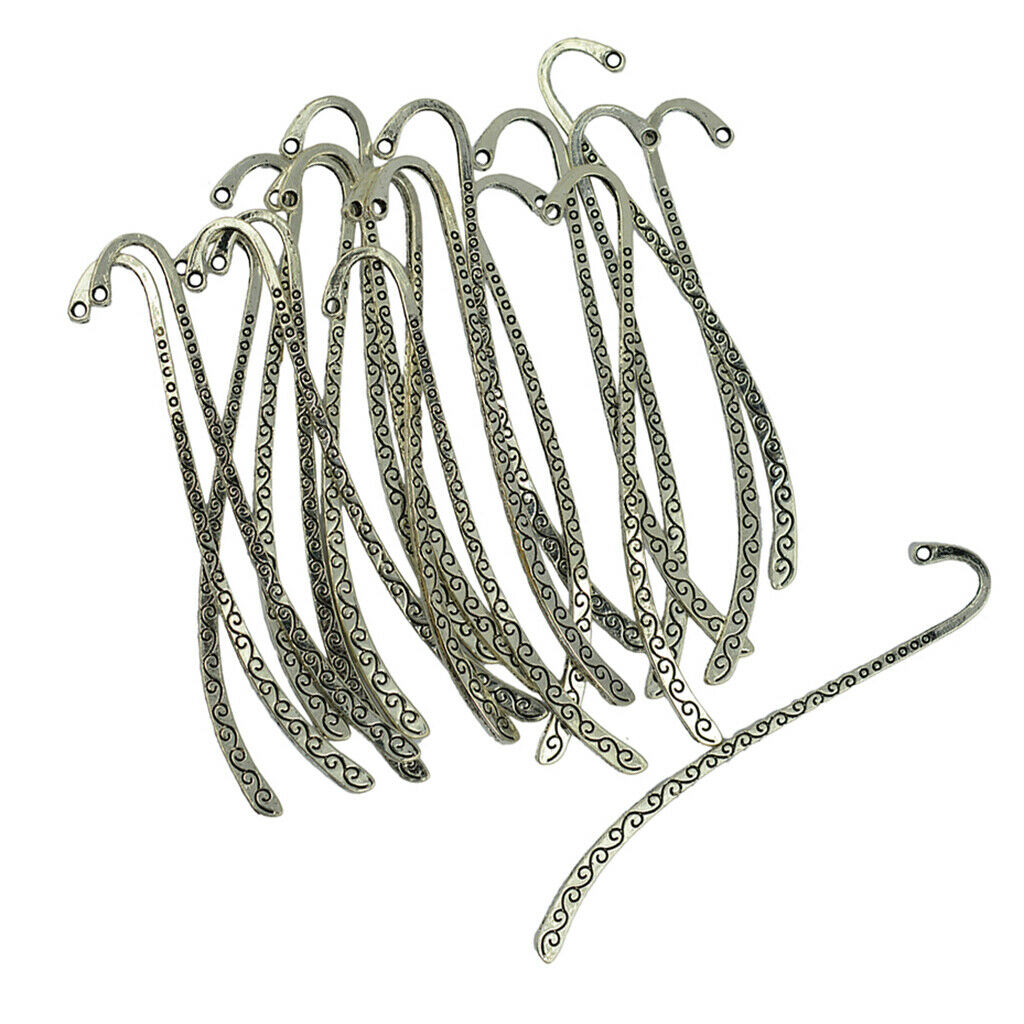 Pieces of 60 Alloy Metal Mermaid Line Bookmark Charms For Beading Finding