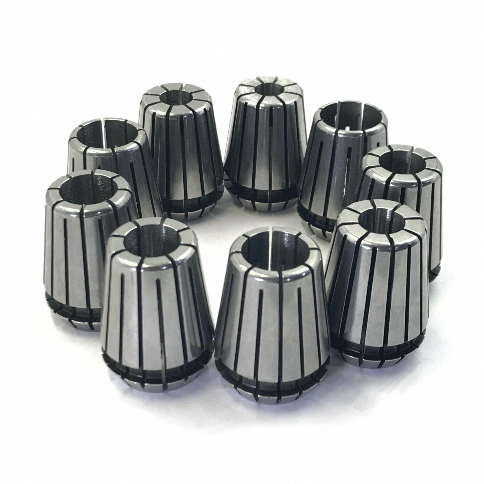 ER16 Spring Collet Set 2, 3, 4, 5, 6, 7, 8, 9, 10mm 9Pcs [M1]