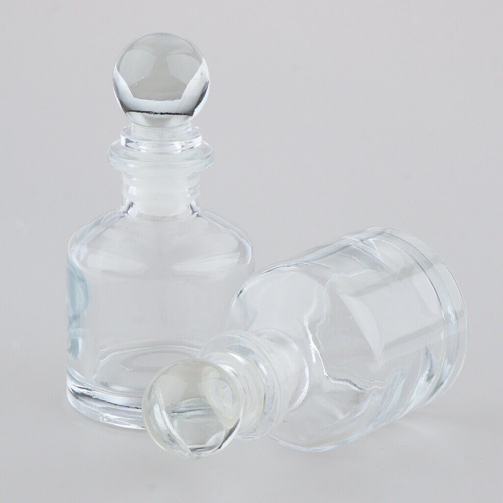4Pcs Empty Fragrance Glass Diffuser Bottles Jars for DIY Oils Scent 50ml