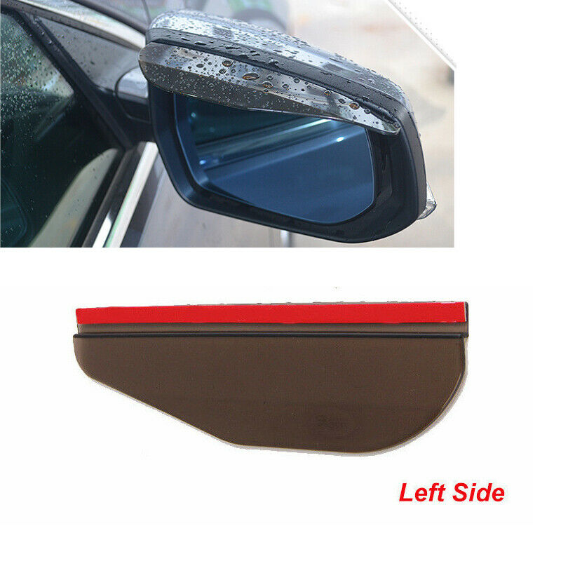 1pc Universal Car Rear View Side Mirror Rain Board Sun Visor Shade Shield Smoke