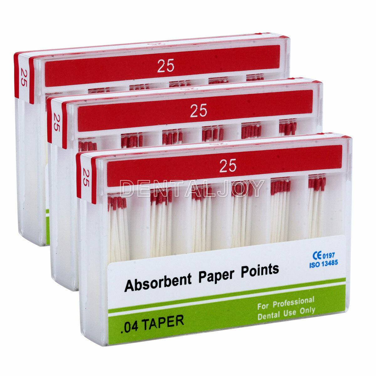 10 Boxes Dental Endodontic Absorbent Paper Points Root Canal 0.04 25# 100PC/BOX