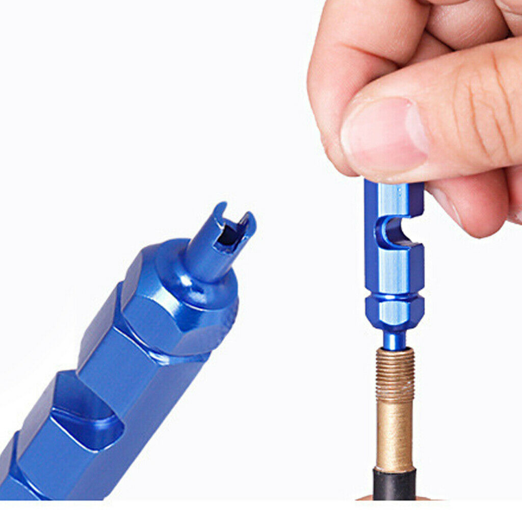 2 Multifuction Valve Core Removal Wrench Road Bike Bicycle Accessories Black