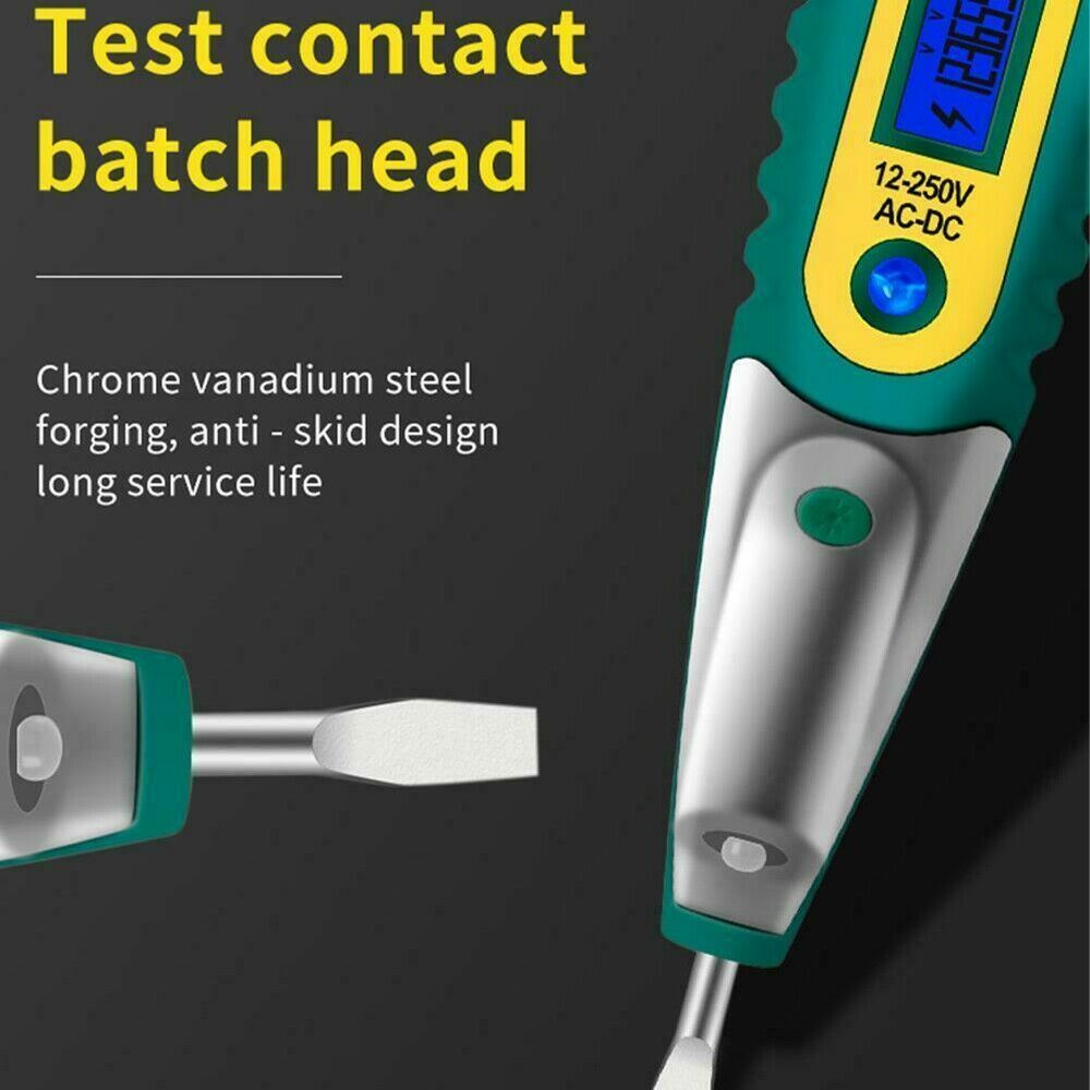 AC/DC Non-Contact LCD Electric Test Pen Voltage Digital Detector Tester X1