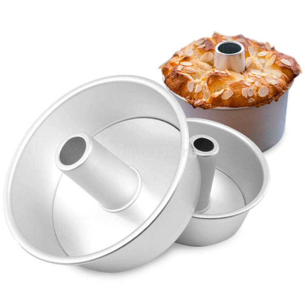 6" Aluminum Round Chimney Chiffon Cake Mold Angel Food Cake Pan Mould DIY