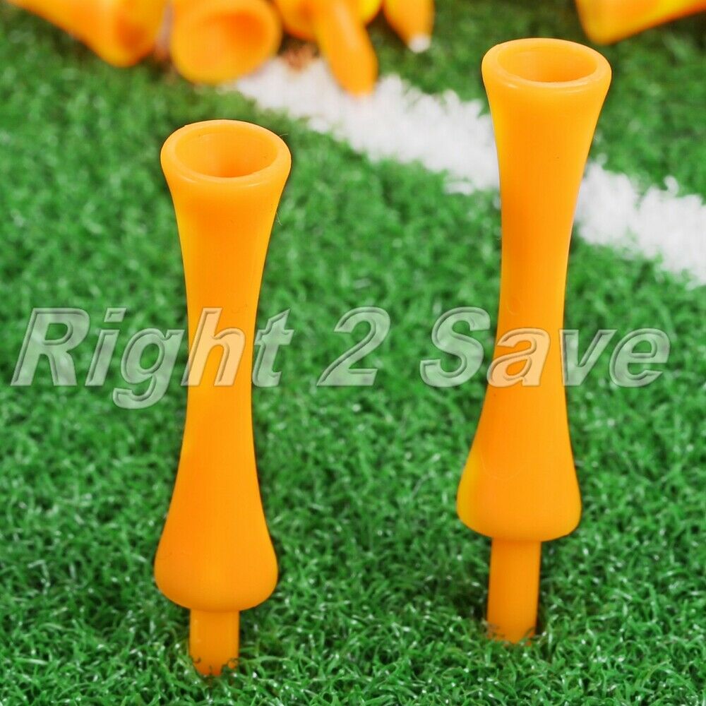 100Pcs/bag Plastic Step Down Golf Tees 70mm Height Control Practice Training