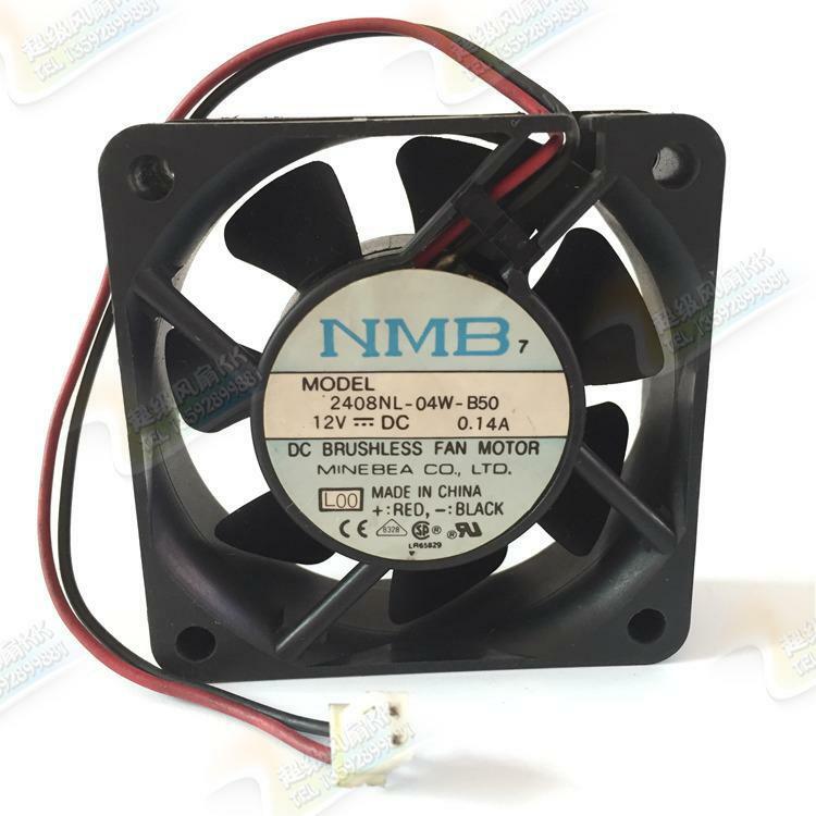 For NMB 2408NL-04W-B50 Daul ballProjector cooling fanDC12V 0.14A 60*60*20mm 2pin