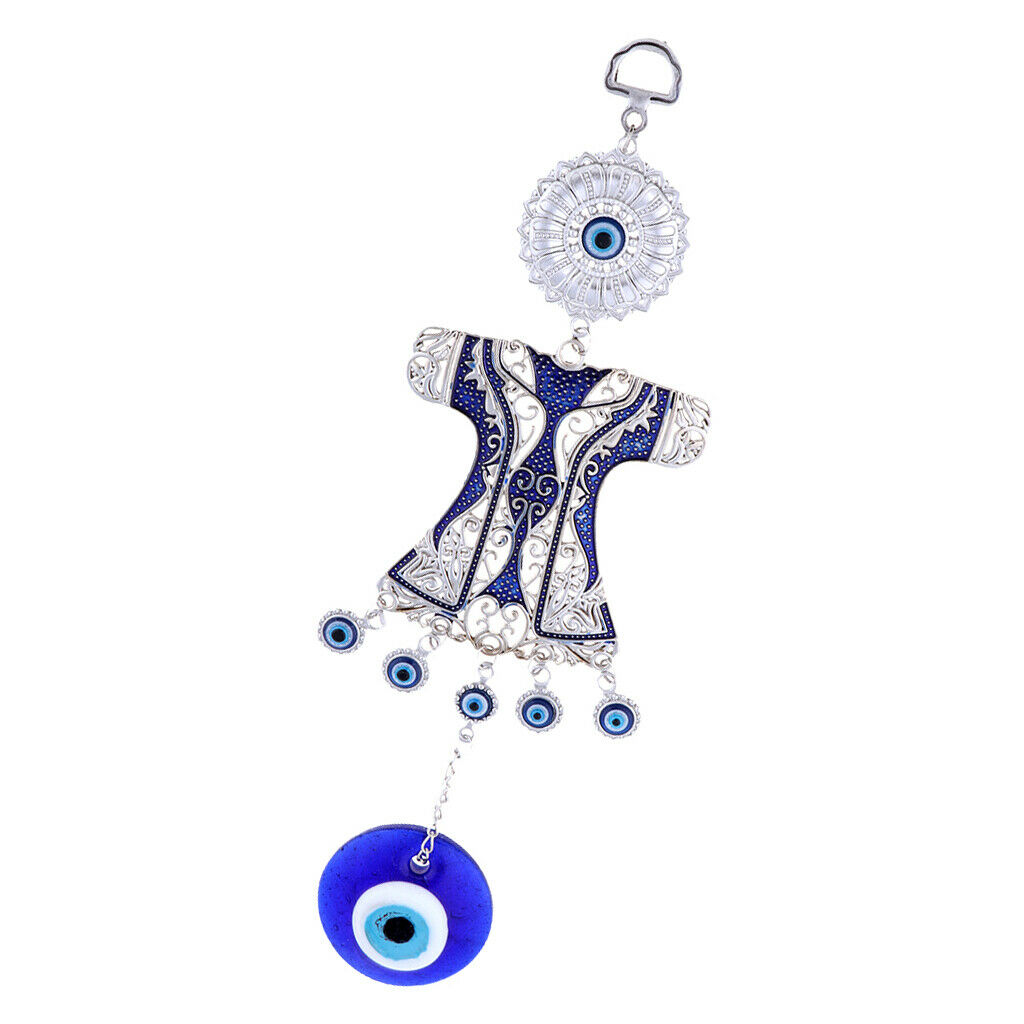 Blue Evil Eye Amulet With Clothing Lucky Home Decoration Hanging Pendants