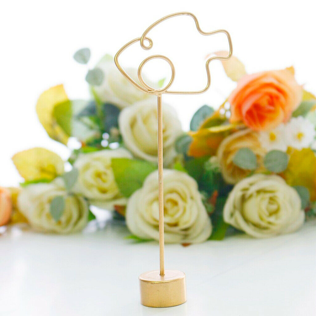 Metal Table Number Stand Place Card Holders Clips Party Event Table Decor