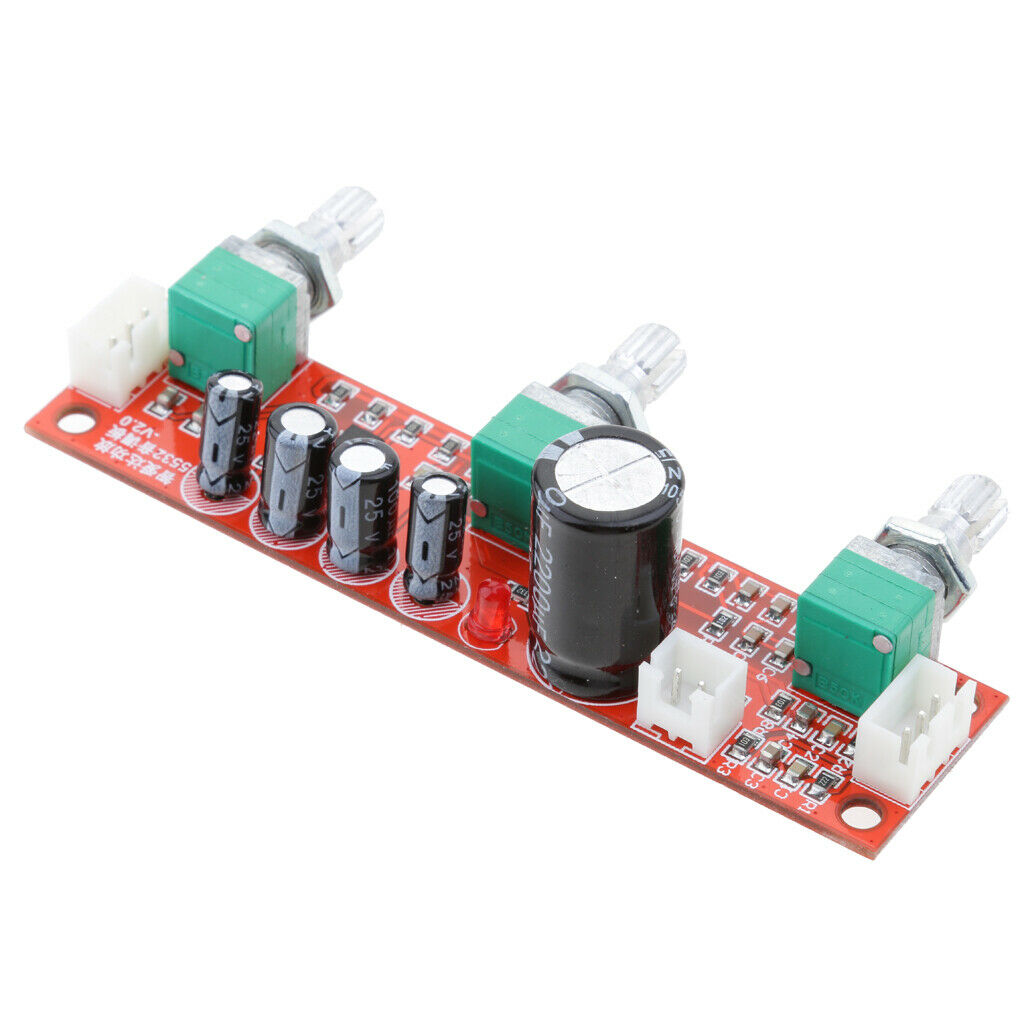 NE5532 Stereo Circuit Board Preamplifier Tone Adjustment Volume Control Unit