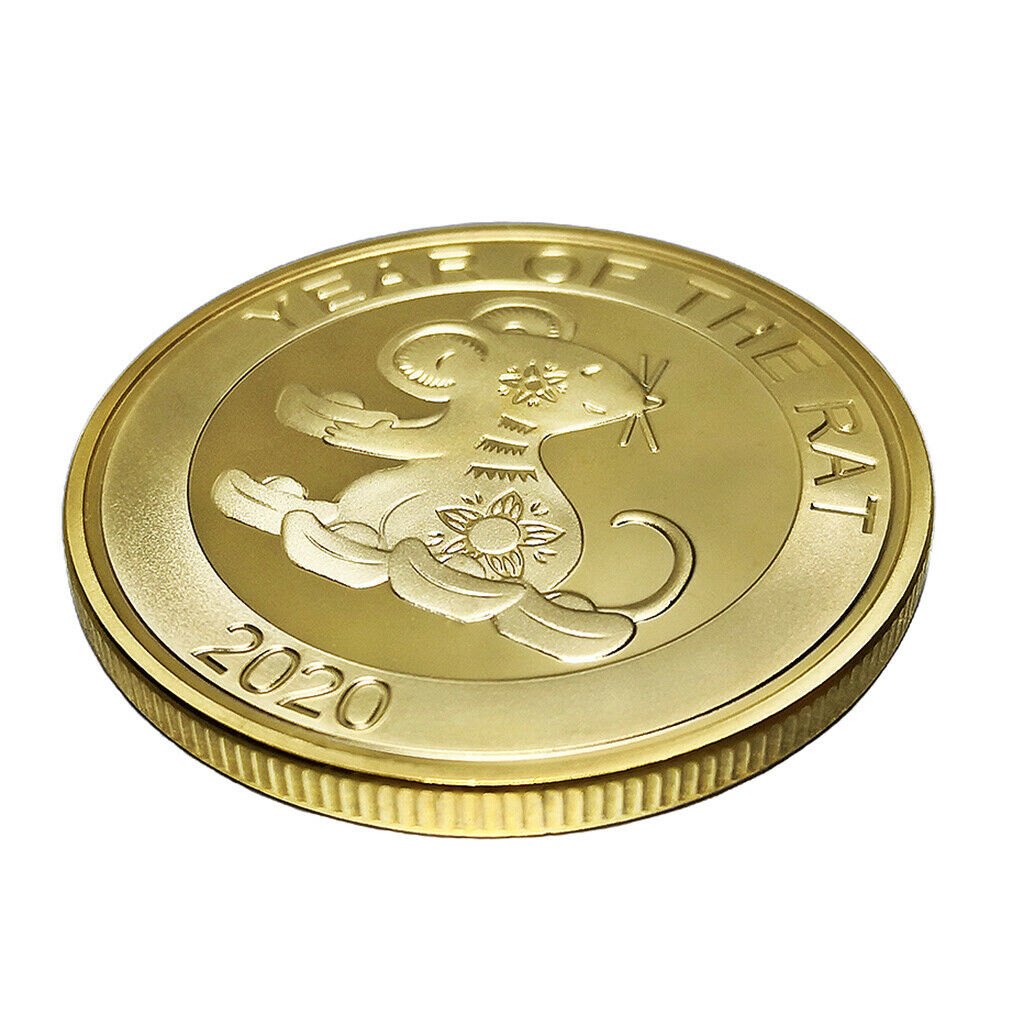 2020 Zodiac Commemorative Souvenir Challenge Coins Collection Gift Golden