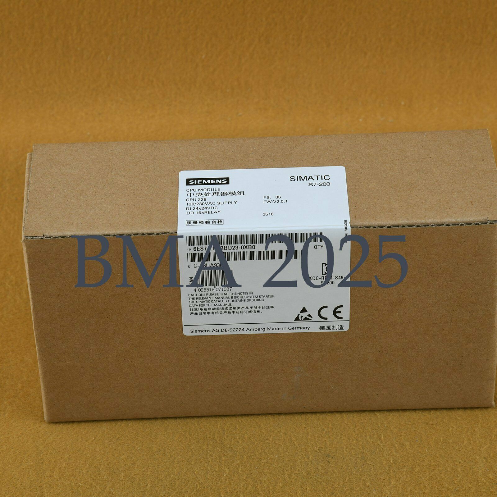 New 6ES7 216-2BD23-0XB0 6ES7216-2BD23-0XB0 One year warranty DHL free Ship SM9T