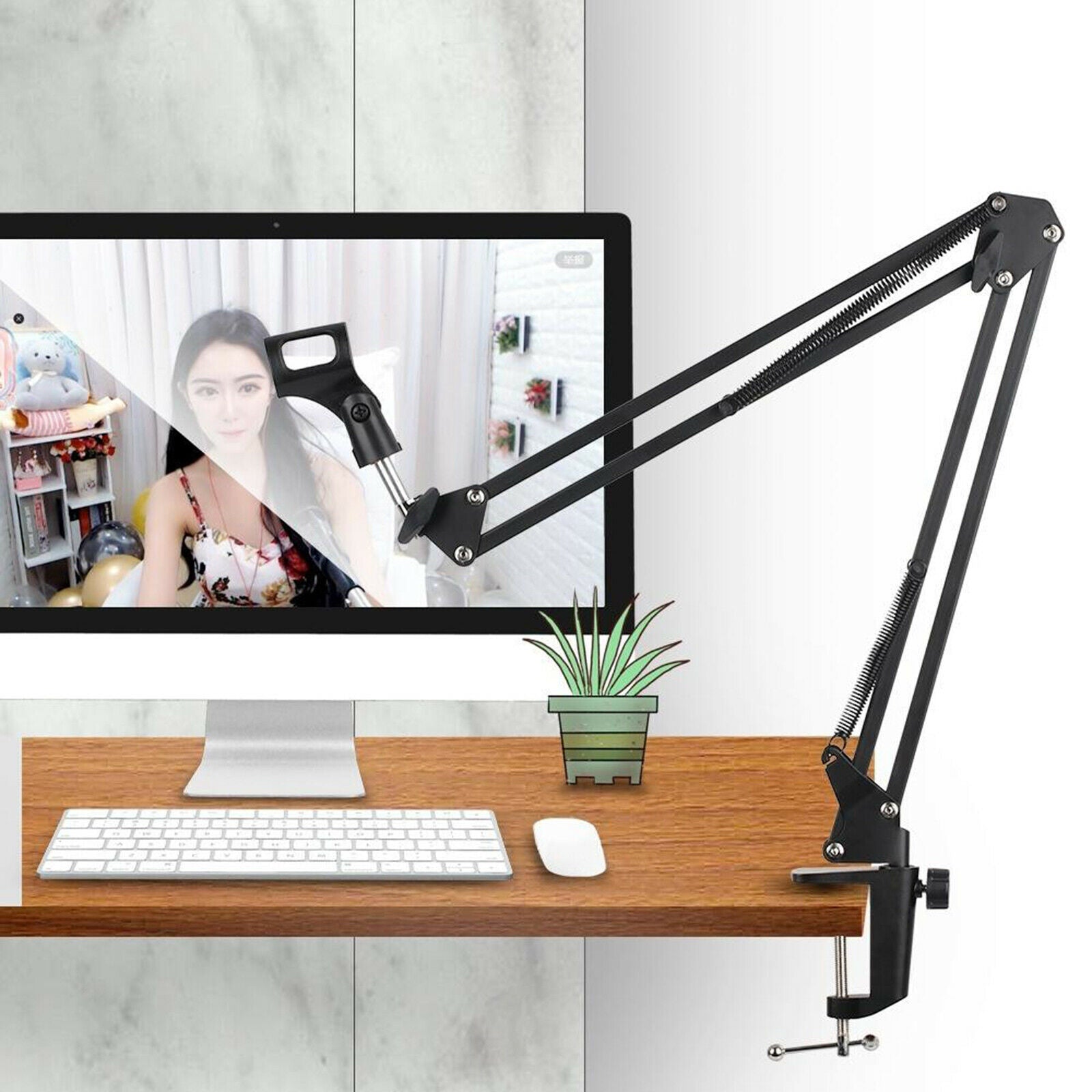 Adjustable Studio Microphone Scissor Arm Stand for Recording TV Stations