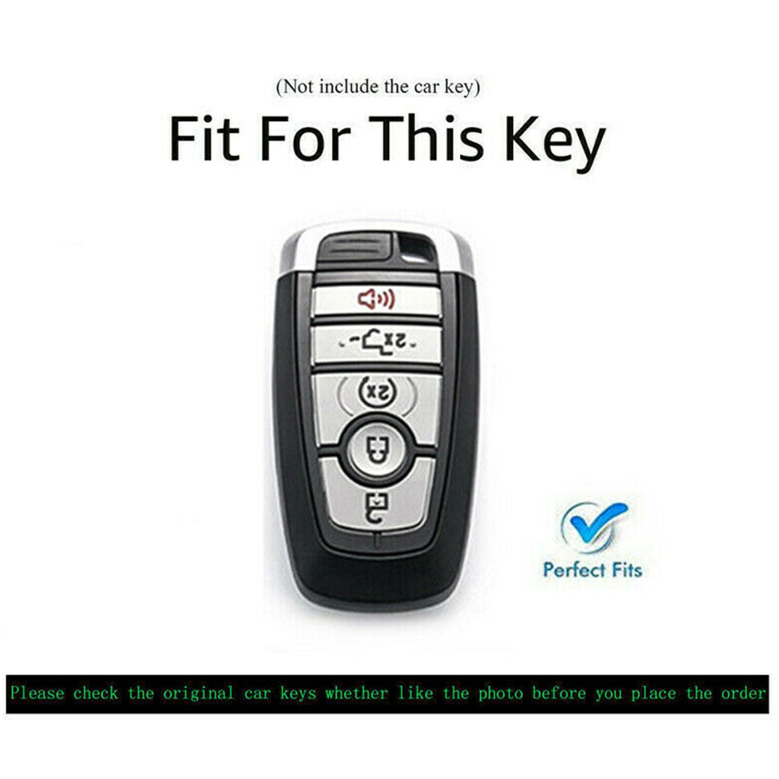 Zinc Alloy Car Key Fob Cover Case Bag For Ford Explorer F-150 Edge Remote Holder